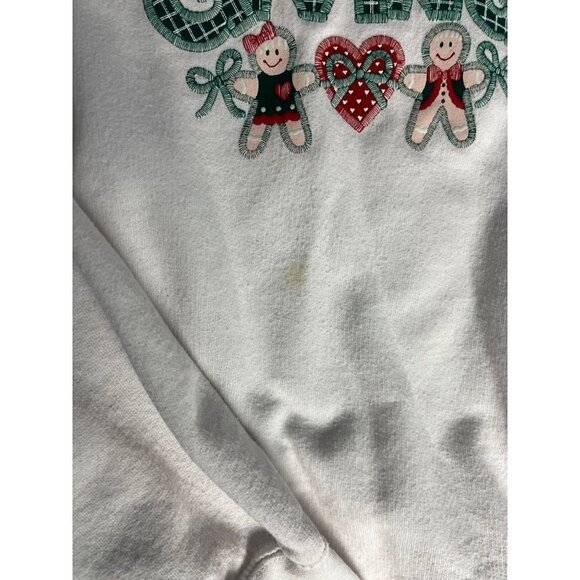 Vintage Gildans Crewneck Women's XXL Grandmas Gifting Gingerbread Christmas Xmas - Picture 10 of 10